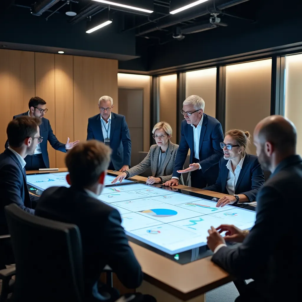 Professional business solutions illustration